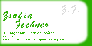 zsofia fechner business card